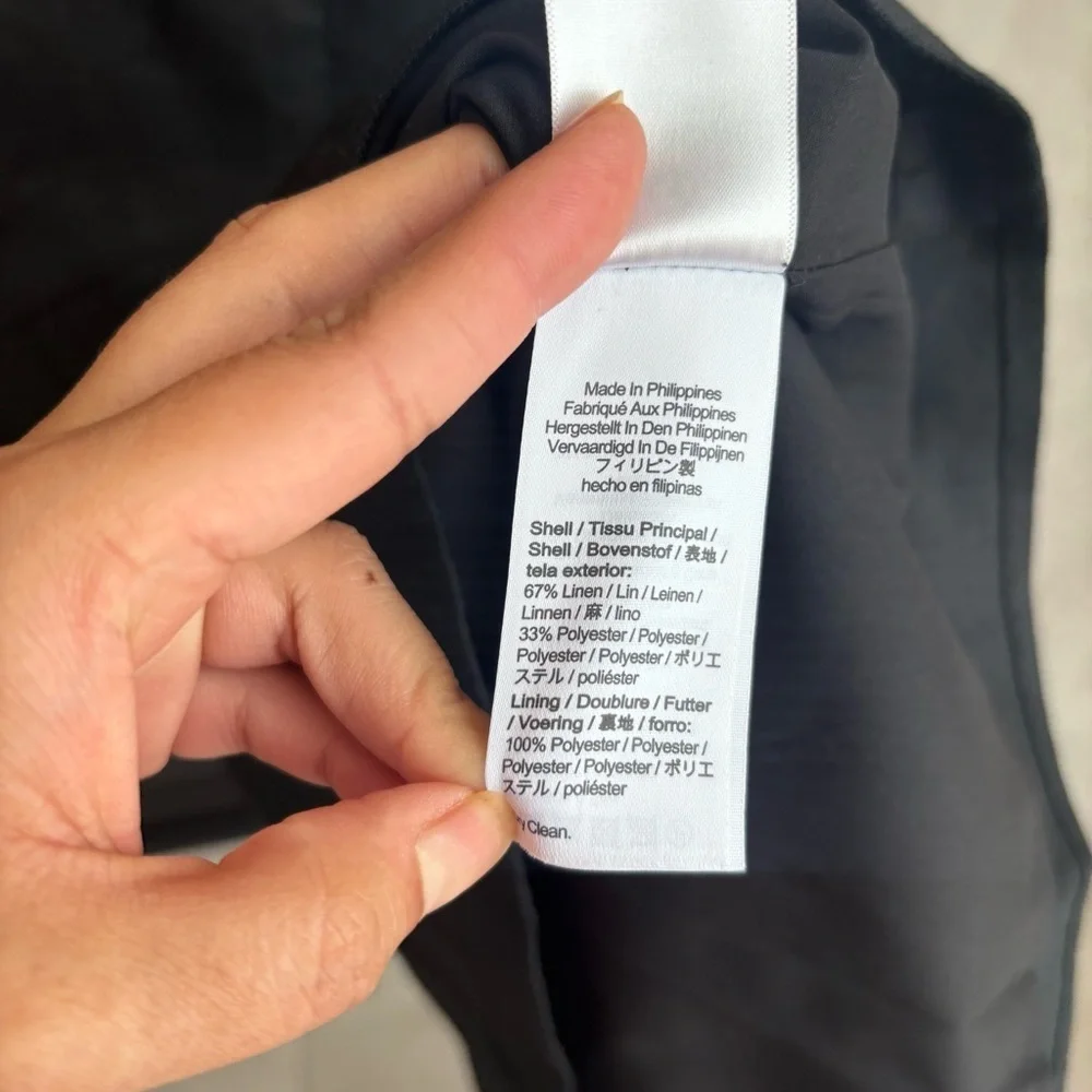 J.Crew‎ Squareneck A-line dress in stretch linen blend, Size 2